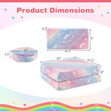 Modular Kids Play Couch Set Glow in the Dark with Portable Handles-Color