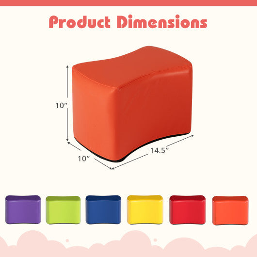 Modular Stool Set for Kids 6 PCS Butterfly Stools-Multicolor