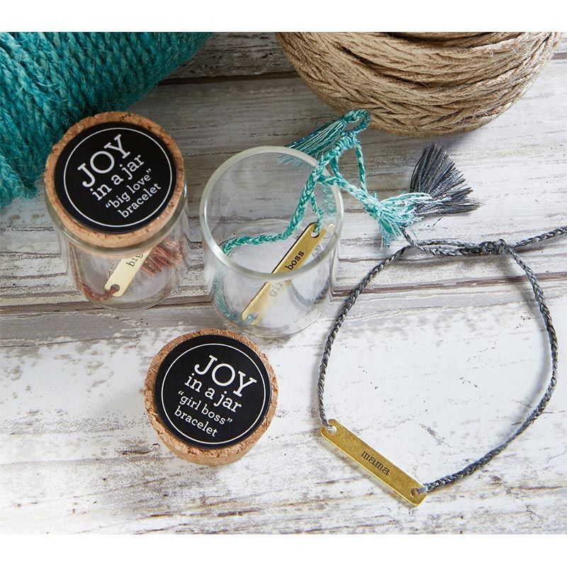 Moi + Toi Love Notes Adjustable Bracelet | In a Giftable Glass Jar with Cork Lid