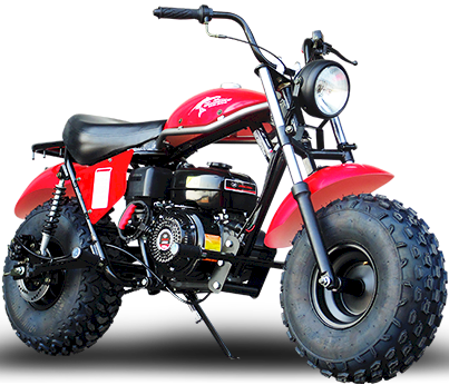 TrailMaster Monster Dog II Mini Bike, 208cc 7.5hp with Torque Converter, Rear Hydraulic Disc Brake