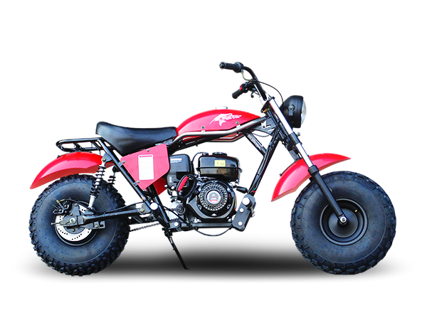 TrailMaster Monster Dog II Mini Bike, 208cc 7.5hp with Torque Converter, Rear Hydraulic Disc Brake