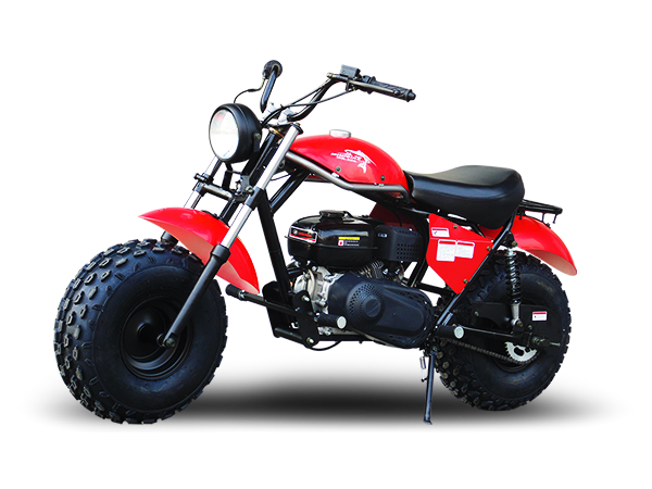 TrailMaster Monster Dog II Mini Bike, 208cc 7.5hp with Torque Converter, Rear Hydraulic Disc Brake