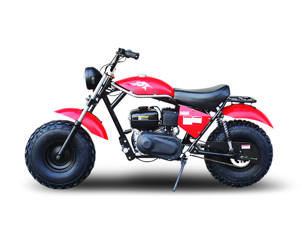 TrailMaster Monster Dog II Mini Bike, 208cc 7.5hp with Torque Converter, Rear Hydraulic Disc Brake