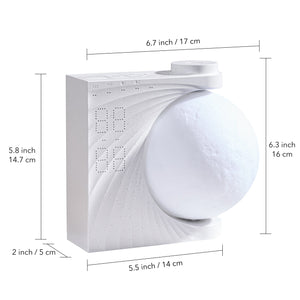 Moon Desktop Clock Night Light