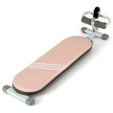Multifunctional Sit Up Bench Workout Bench with 3 Gear Adjustable Angles and Adjustable Length-Pink