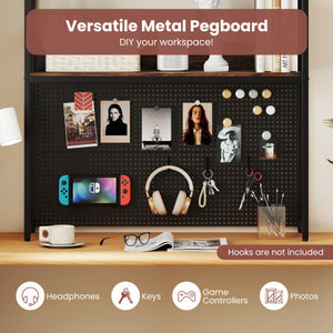 48 Inch x 24 Inch Ergonomic Electric Standing Desk with 3 Memory Settings for Home Office-Rustic Brown