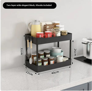 Multi-Tier Kitchen Floor Standing Storage Cart