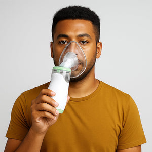 Pursonic Portable Ultrafine Mesh Nebulizer | Battery-Powered, Quiet Operation, Self-Cleaning & Dual Mist Modes by Pursonic