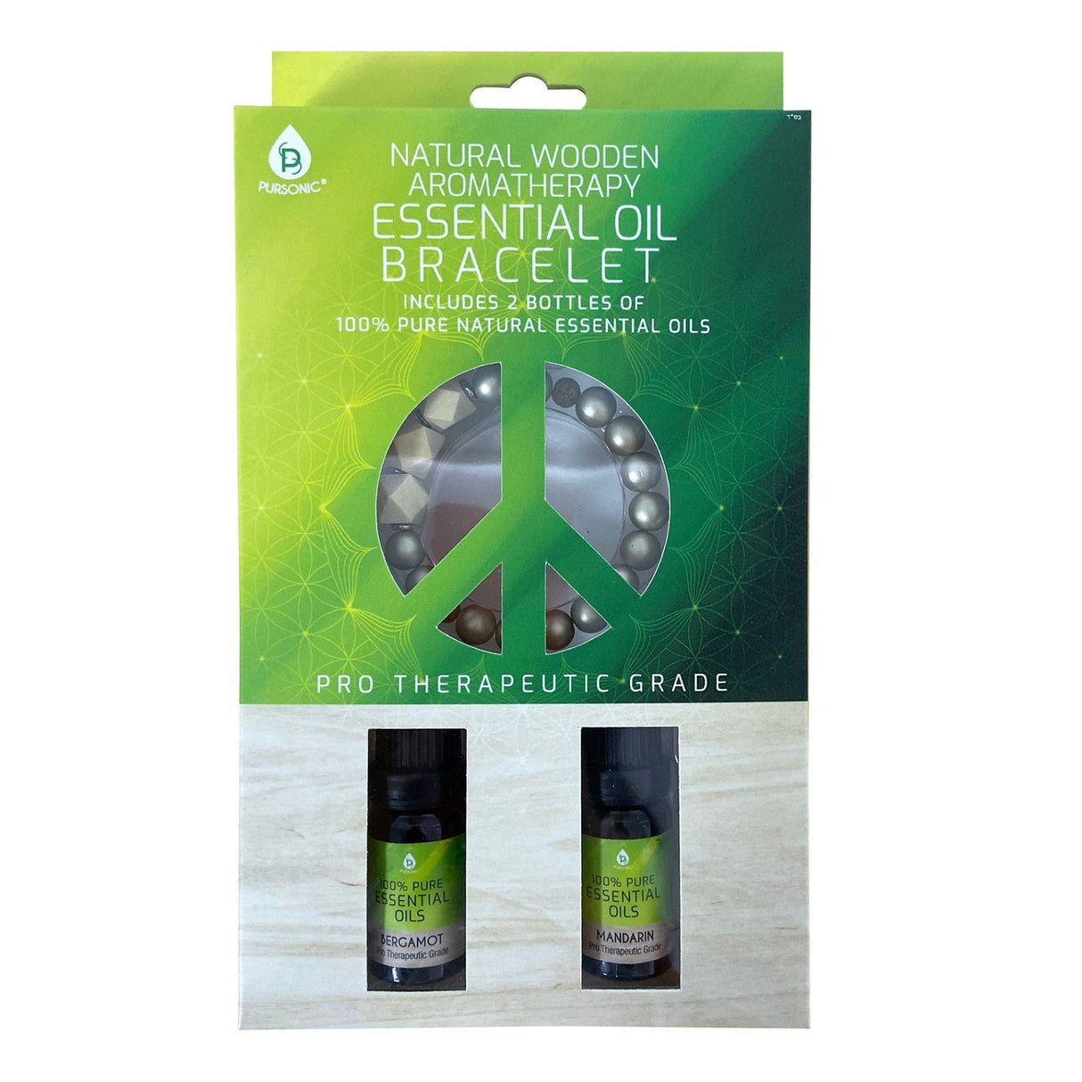 Natural Wooden Aromatherapy Bracelet (Mandarin & Bergamot) by Pursonic