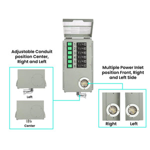 Refurbished - 120V 30A 6-Circuit Non-Automatic Transfer Switch