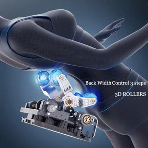 Full Body Zero Gravity Shiatsu Massage Chair SL-Track Recliner With Airbag Speaker LCD Screen Remote Control Voice Control BackLeg Heat