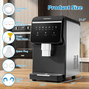 Nugget Ice Maker with Self Dispensing 80 LBS Per Day Chewable Pellet Ice Machine