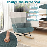 Swivel Bar Stool Set of 2 Counter Height Chairs with Curved Back and Arms-White