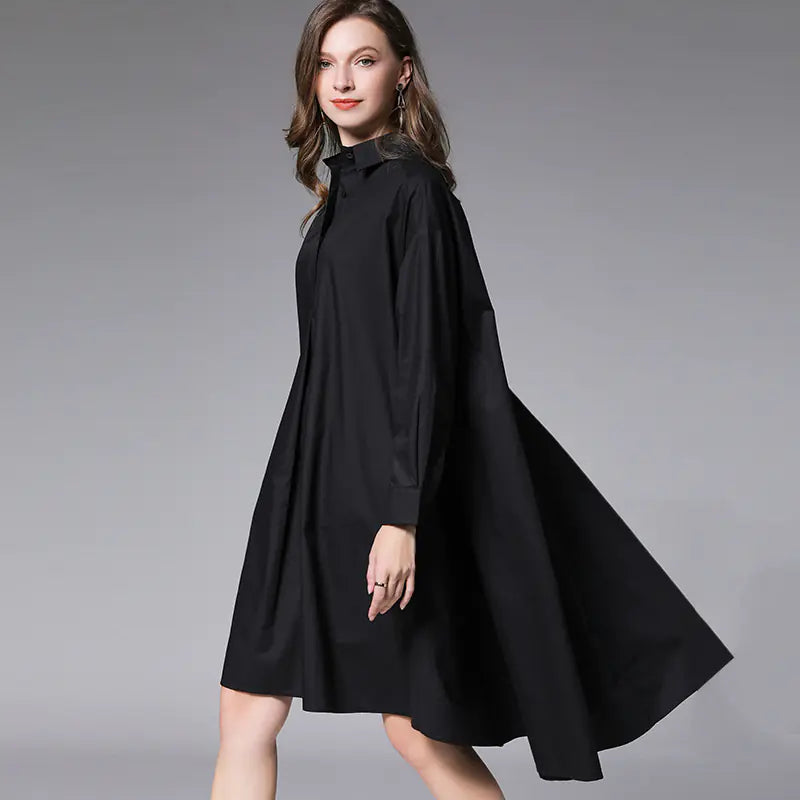 Loose Fashion Women's Shirt Dress