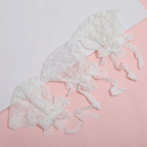 Children's Lace Decor Hat Summer Thin Princess Care Door Bow Baby Girl Hair Band
