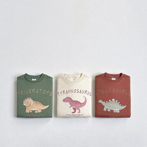 Children's Ins Korean Cartoon Dinosaur Sweatshirt