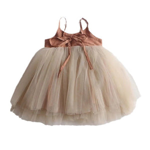 Children's Lace-up Cute Sweet Princess Dress