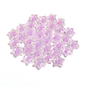 Acrylic Color Five-pointed Star Beaded Diy Ornament Accessories