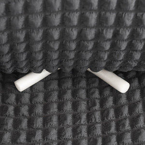 High-Quality Seersucker Stretch Sofa Slipcover with Elastic Bottom and Skirt Washable Furniture Protector for Kids and Pets 1/2/3/4 Seater Options