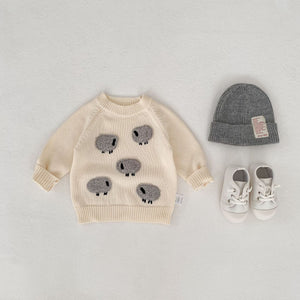 Autumn And Winter Infant Cotton Men's And Women's Terry Pullover Woolen Top