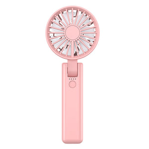 Portable Fan Mini Handheld Fan USB Rechargeable 3 Speed Personal Handheld Small Pocket Fan with Base for Indoor Outdoor Handheld Fan Mini Portable Fan Rechargeable Battery Fan Cute Design 3 Speed Dual Motors Personal Small Desk Fan with Base