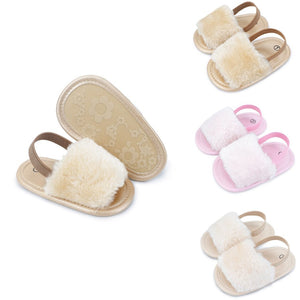 Girls' Plush Fashion Elastic Casual Shoes