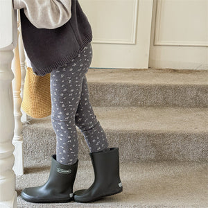 Baby's Foot Mouth Tight Edge Base Brushed Elastic Pants