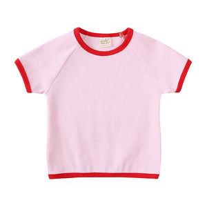 Summer Soft Short Sleeve Shorts Suit