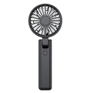Portable Fan Mini Handheld Fan USB Rechargeable 3 Speed Personal Handheld Small Pocket Fan with Base for Indoor Outdoor Handheld Fan Mini Portable Fan Rechargeable Battery Fan Cute Design 3 Speed Dual Motors Personal Small Desk Fan with Base