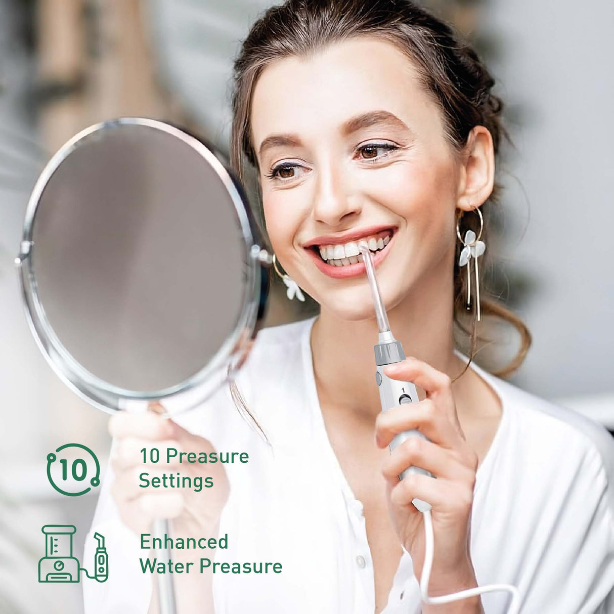 Pursonic Smile Pro Bundle: Professional Oral Irrigator + USB Rechargeable Rotary Toothbrush by Pursonic