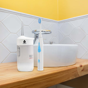 Ultimate Smile Care Duo: Triple-Head Tooth Wizard & Travel-Ready Water Flosser by Pursonic