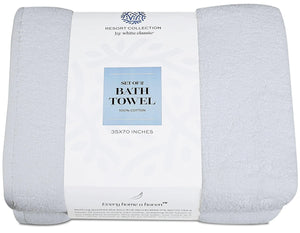 Resort Collection Soft Bath Sheets Towels Set of 2 Oversize Large 35x70 in