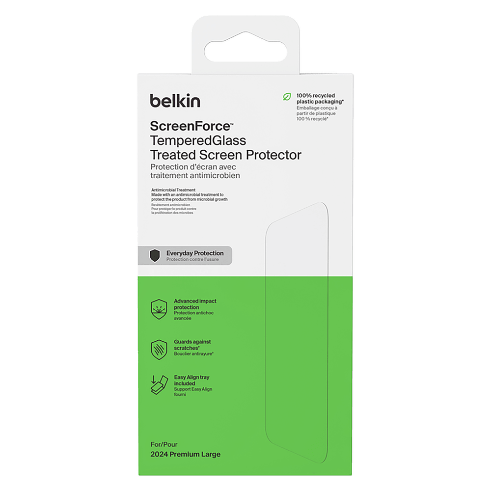Belkin Glass Screen Protector with EZ Tray for Apple iPhone 16 Pro Max by Belkin
