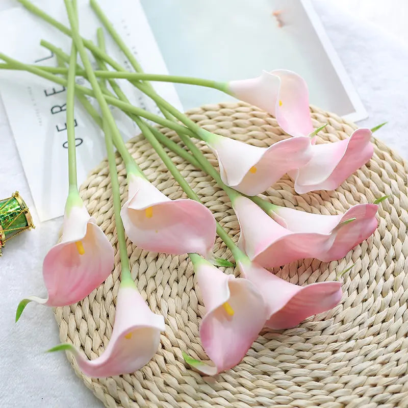 Artificial Calla Lily Decor for Living Room & Dining Table