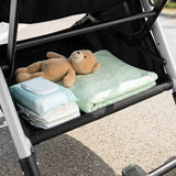 One-Hand Folding Portable Lightweight Baby Stroller with Aluminum Frame-Gray