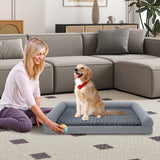 Orthopedic Foam Dog Bed Large Dog Sofa Couch with Removable Cover-L