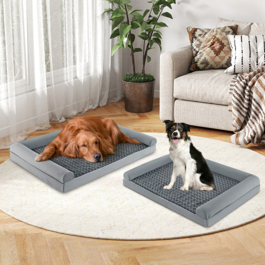 Orthopedic Foam Dog Bed Large Dog Sofa Couch with Removable Cover-XL