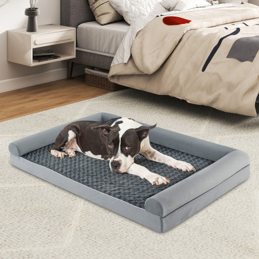 Orthopedic Foam Dog Bed Large Dog Sofa Couch with Removable Cover-XXL