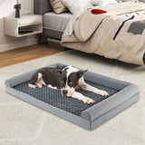 Orthopedic Foam Dog Bed Large Dog Sofa Couch with Removable Cover-XXL