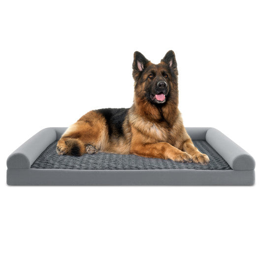 Orthopedic Foam Dog Bed Large Dog Sofa Couch with Removable Cover-XXL
