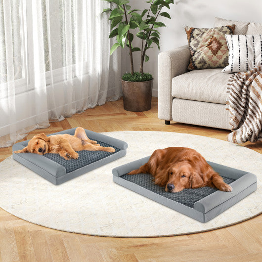 Orthopedic Foam Dog Bed Large Dog Sofa Couch with Removable Cover-XXL