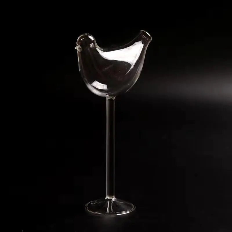 Creative Bird-Shaped Cocktail and Champagne Glass