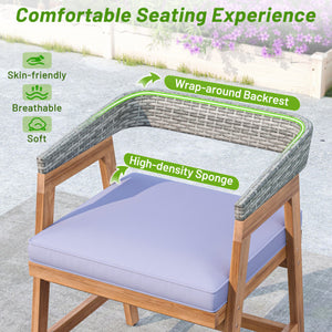 Freestanding Wine Rack Floor Wine Bar Cabinet with Glass Racks-Rustic Brown