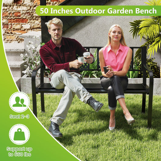 4 Pieces Patio Furniture Set Fabric Lawn Chairs and Loveseat with Glass Coffee Table