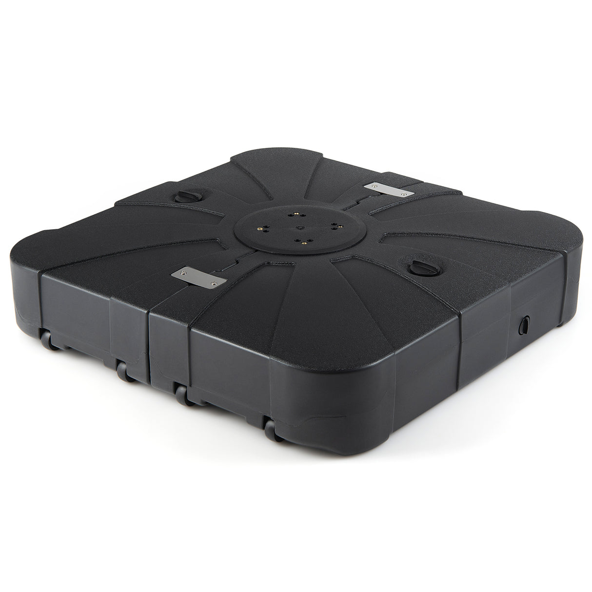 Outdoor Cantilever Umbrella Base Square Water and Sand Fillable Base-35 Inches