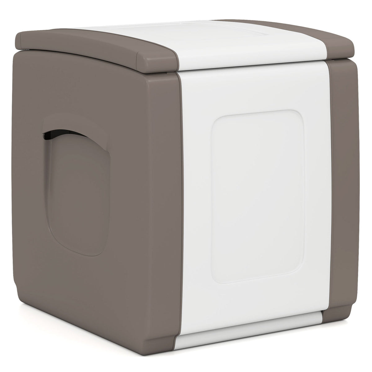 Outdoor Deck Box with Lid for Packages and Garden-Beige