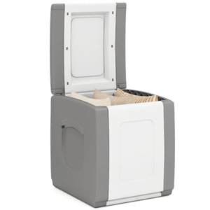 Outdoor Deck Box with Lid for Packages and Garden-Gray