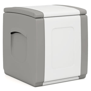 Outdoor Deck Box with Lid for Packages and Garden-Gray