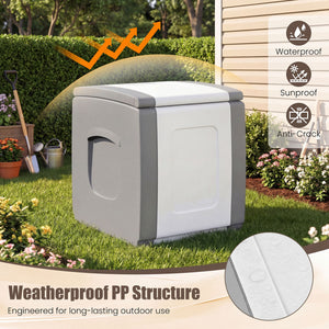 Outdoor Deck Box with Lid for Packages and Garden-Gray
