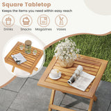 Farmhouse Rattan Dining Chair Set of 2 with Rubber Wood Legs and Cane Back-Beige